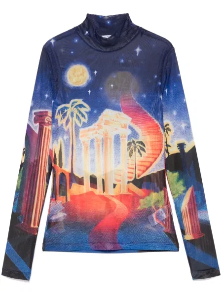 Tricou Casablanca cu imagine plasă albastru