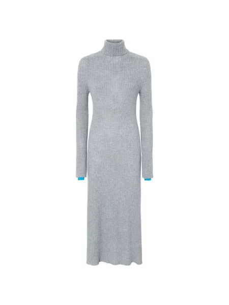 Sukienka maxi Pinko wełniana szara