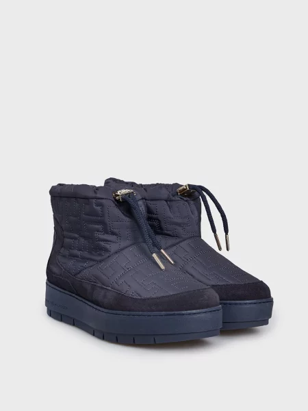 Дутики Tommy Hilfiger с принтом синие