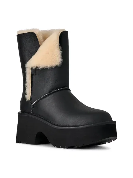 Шкіряні чоботи UGG Esmee Leather Boot чорний