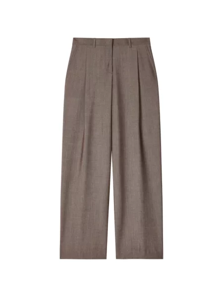 Spodnie Paul Smith plisowane brązowe