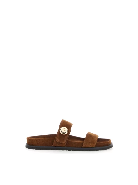 Klapki Tory Burch brązowe