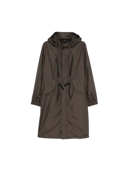 Parka Moncler brązowa