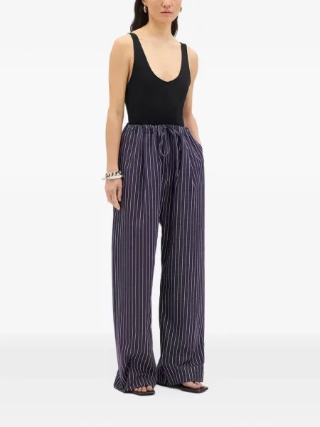 Pantaloni Another Tomorrow albastru