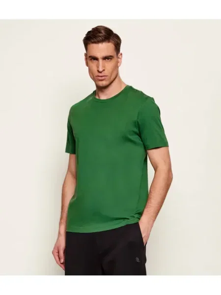 BOSS BLACK Tricou Tessler | mercerizat negru