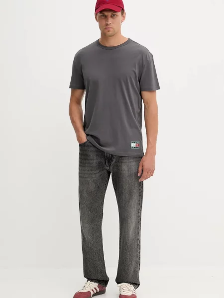 Kratka majica Tommy Jeans siva