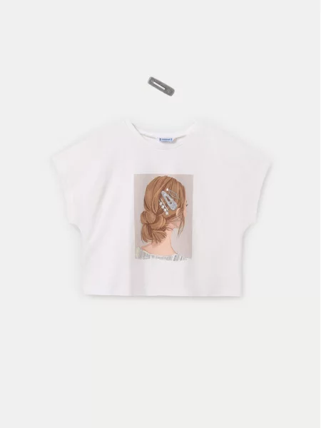 Mayoral T-Shirt Εκρού