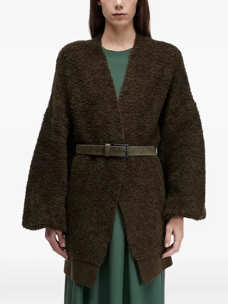 Dzianinowy kardigan Osklen zielony