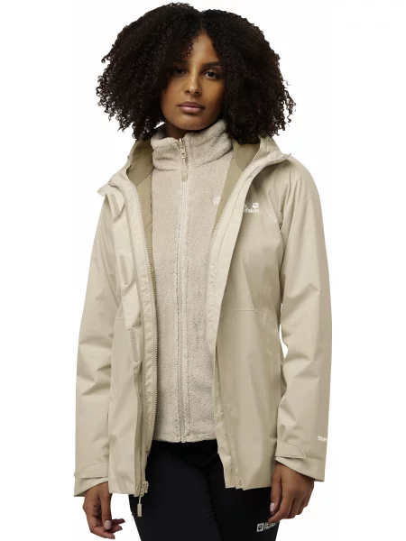 Зимова куртка Jack Wolfskin Rotwand бежевий