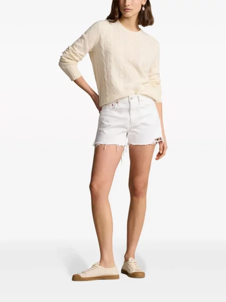 Ilgas raštuota polo marškinėliai Polo Ralph Lauren grįžtamasis mėlyna