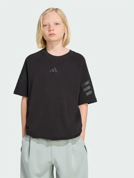 Дитяча Футболка adidas Культові силуети чорний