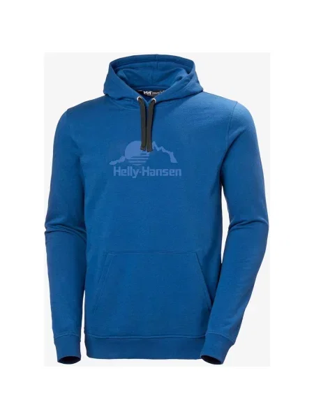 Bluza z kapturem Helly Hansen Nord Graphic granatowa XL niebieska