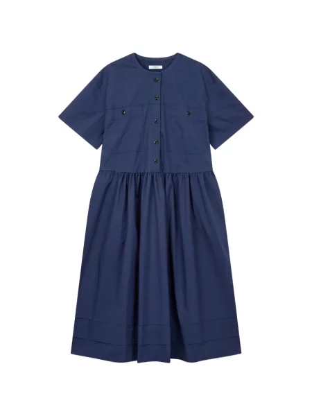 Rochie midi Tomboy până la genunchi de costum albastru