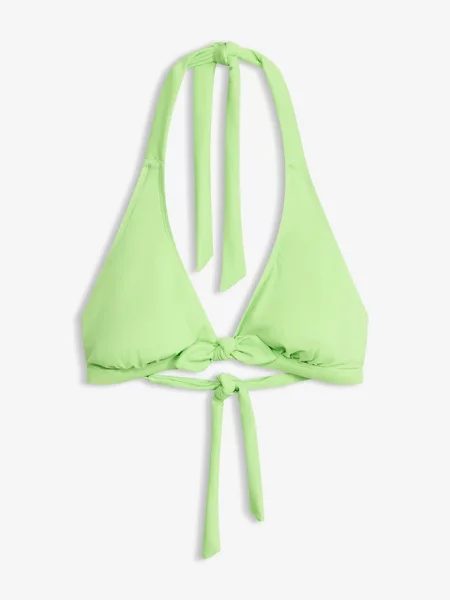 Biustonosz bikini z ramiączkami łączonymi na szyi zielone