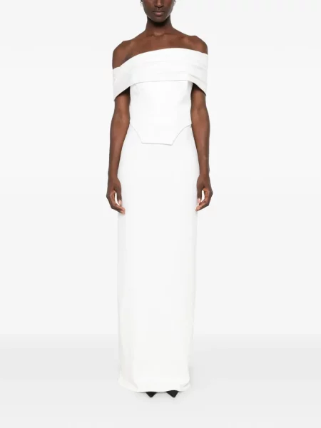 Rochie maxi Solace London alb
