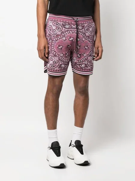Σορτς Amiri με σχέδιο paisley μωβ