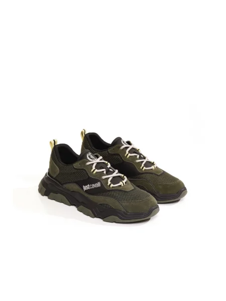 Sneakersy Roberto Cavalli chunky zielone