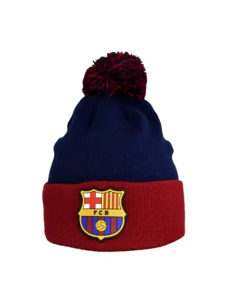 Czapka FC Barcelona beanie oficjalna licencjonowana niebieska