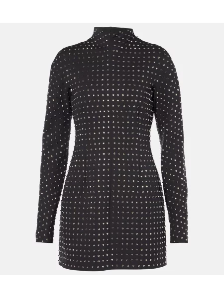 Jersey nosorogov kamen obleka Sportmax črna