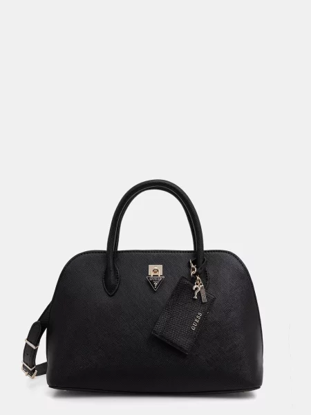 Guess geantă crossbody pentru femei cu imitație de piele PATSIE negru