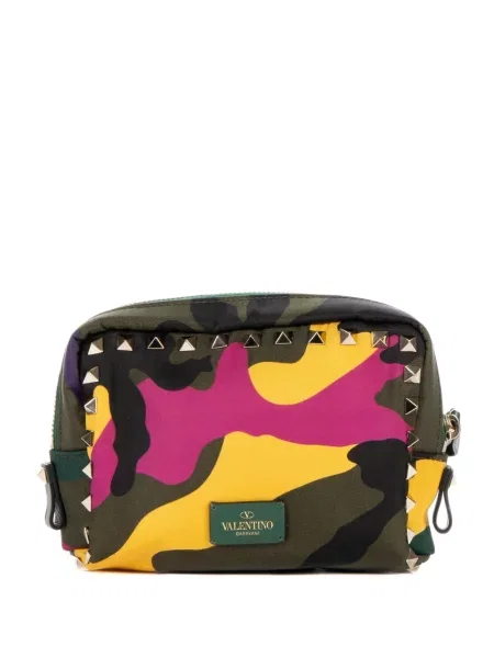 Geantă Valentino Garavani cu imagine cu model camuflaj verde