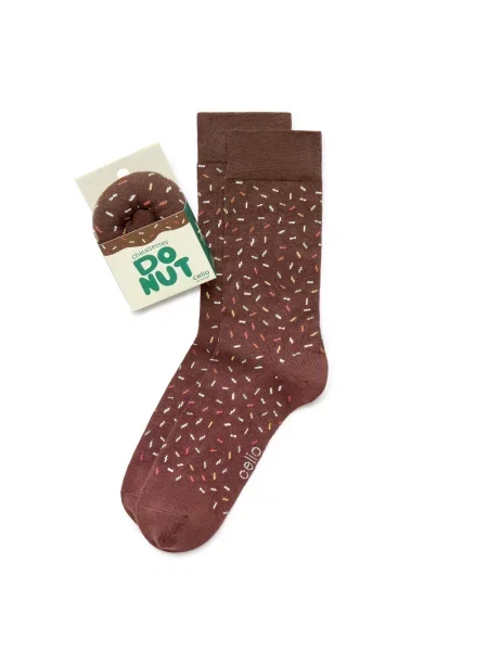 Nogavice Celio rjava