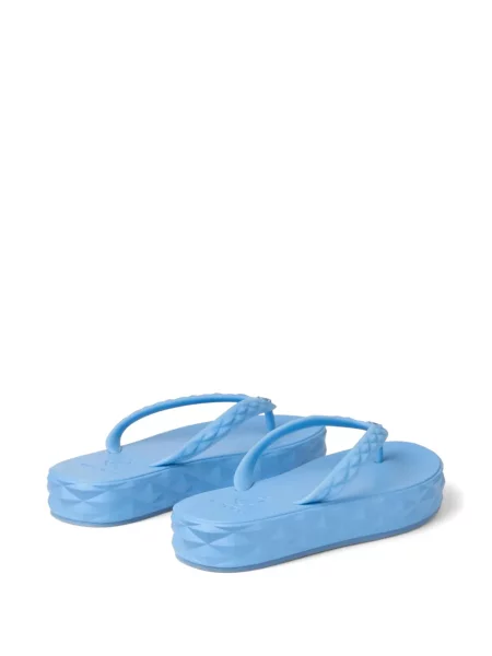 Șlapi Jimmy Choo cu platformă albastru