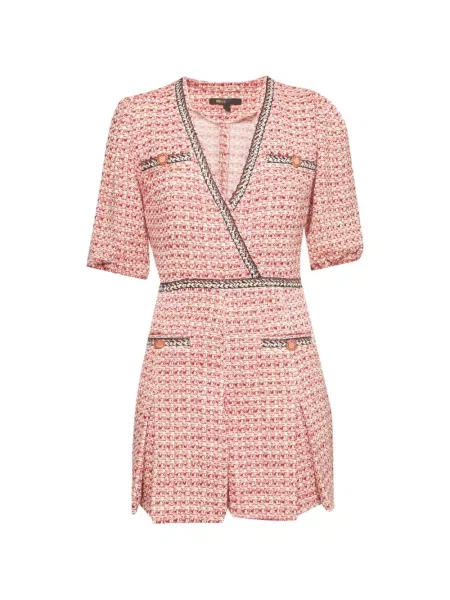 Rochie mini Maje din tweed roșu
