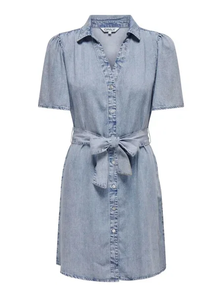 ONLY Rochie tip bluză denim albastru