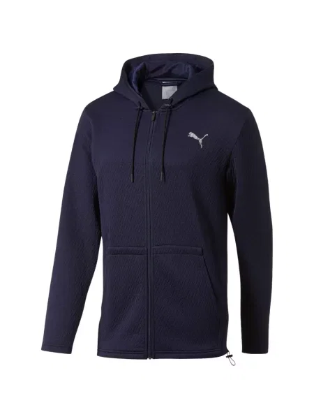 Lung hanorac cu glugă Puma cu autograf albastru