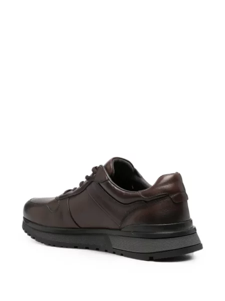 Fűzős bőr sneaker Sergio Moretti Firenze barna