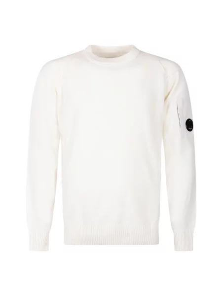 Lniany sweter C.p. Company biały