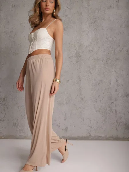 Pantaloni Dalifa bej