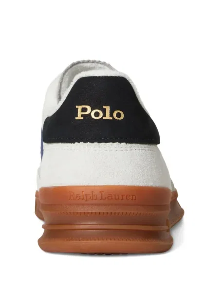 Dlouhá pruhovaná s límcem kšiltovka Polo Ralph Lauren modrá