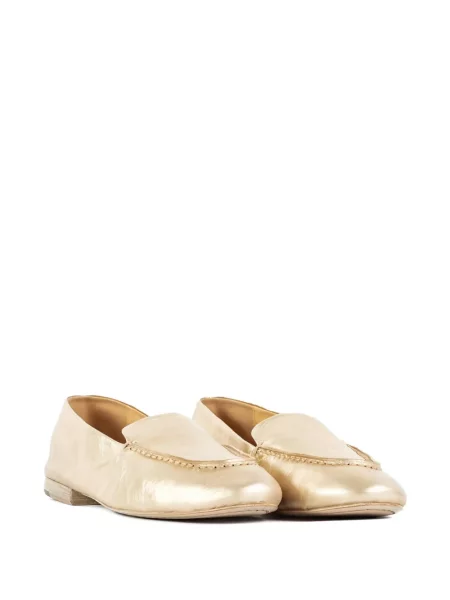 Pantofi loafer Marsell din piele auriu