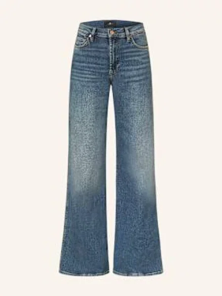7 For All Mankind Jeansy Flare Lotta blau niebieskie