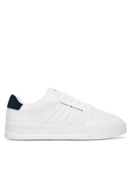 Sneakersy Tommy Hilfiger Th Court Knit biela