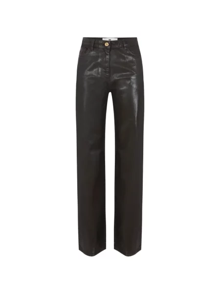 Blugi cu picior larg Elisabetta Franchi maro