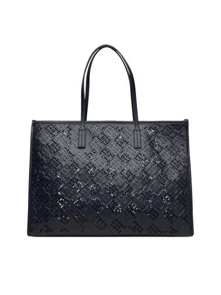 Ročna torba Tommy Hilfiger modra