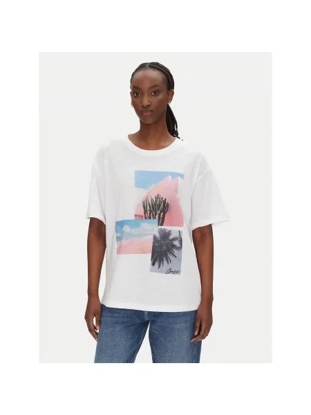 BOSS T-shirt Relaxed Fit bijela