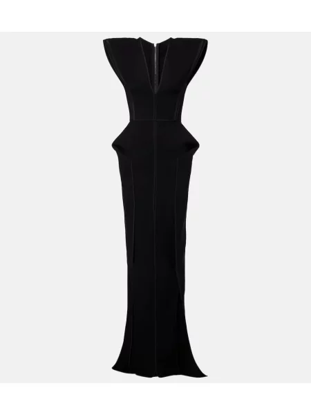 Sukienka Maticevski z baskinką czarna