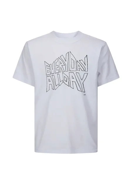 Tricou Sacai cu imagine alb