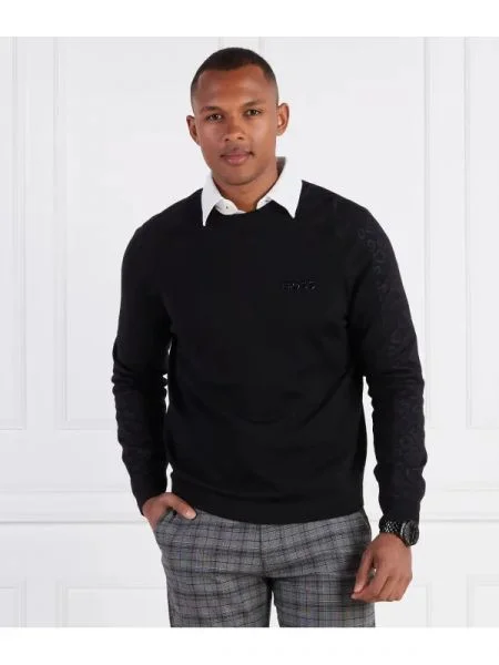 BOSS GREEN Pulover Reemo negru