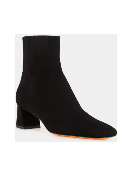 Buty do kostki Santoni skórzane czarne