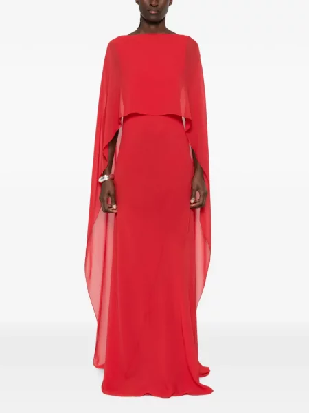 Rochie maxi Cortana drapată roșu