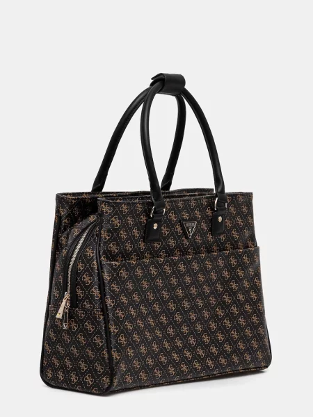 Guess torebka JESCO brązowy