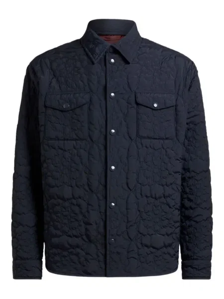 Květinová prošívaná košile Etro modrá