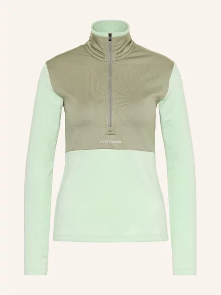 Ortovox Fleecový Svetr Fleece Light Neck mátová / khaki