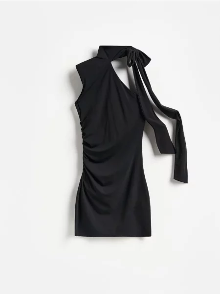 Reserved Rochie mini cu adaos de negru