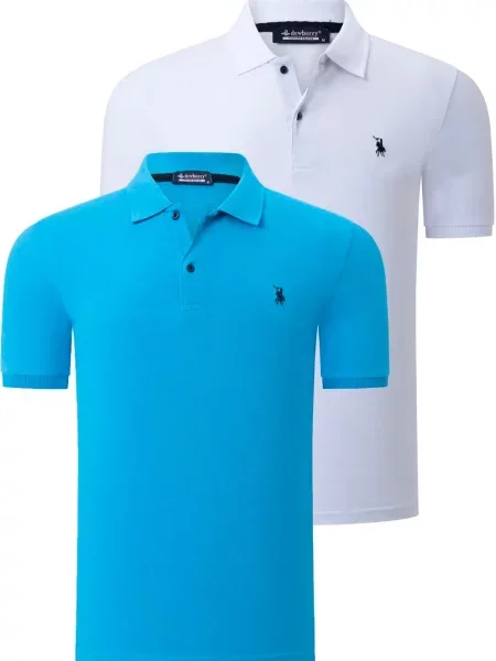 Tricou polo Dewberry alb